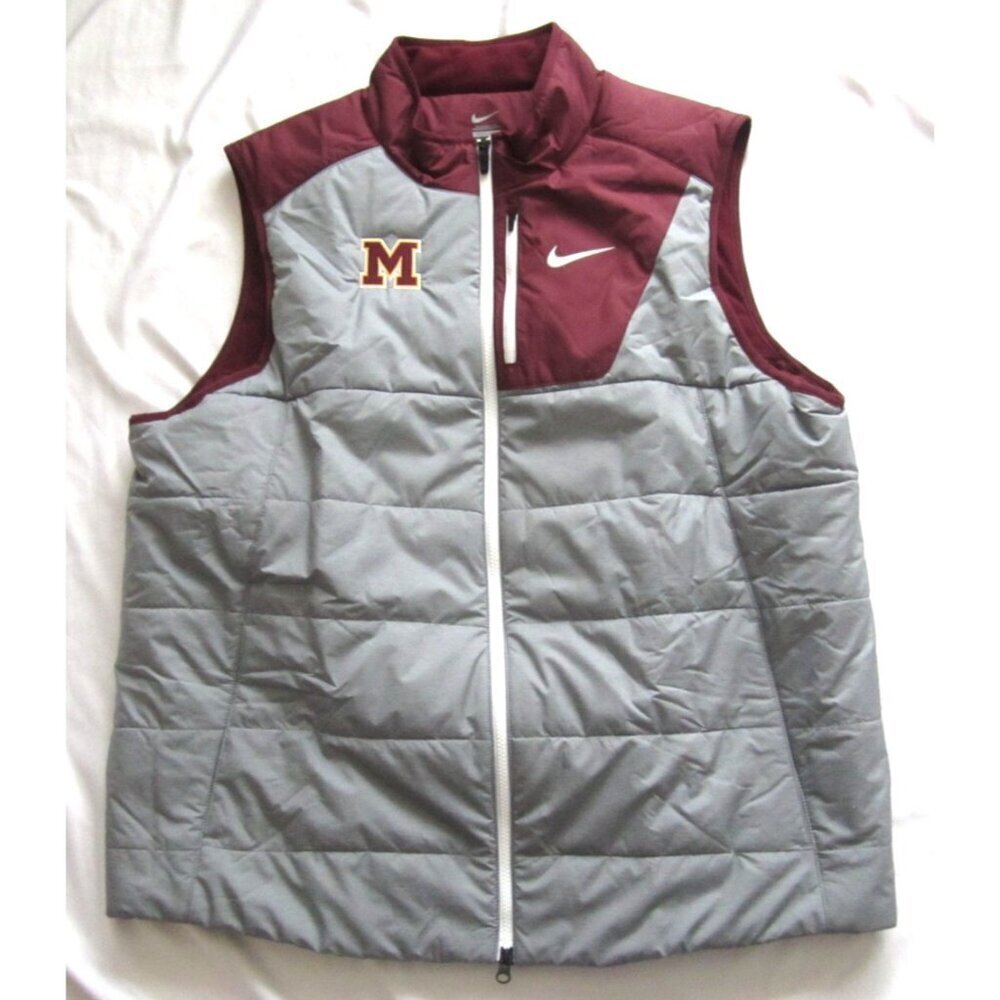 Men Nike Puffer University of Minnesota Full Zip Vest Sz XXL (MJ64)